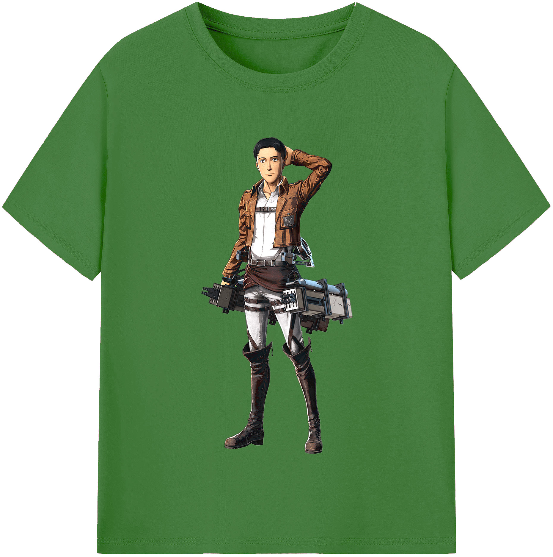 （画像用） 進撃の巨人 Attack on Titan レディースカジュアルプリントTシャツ（綿100％）